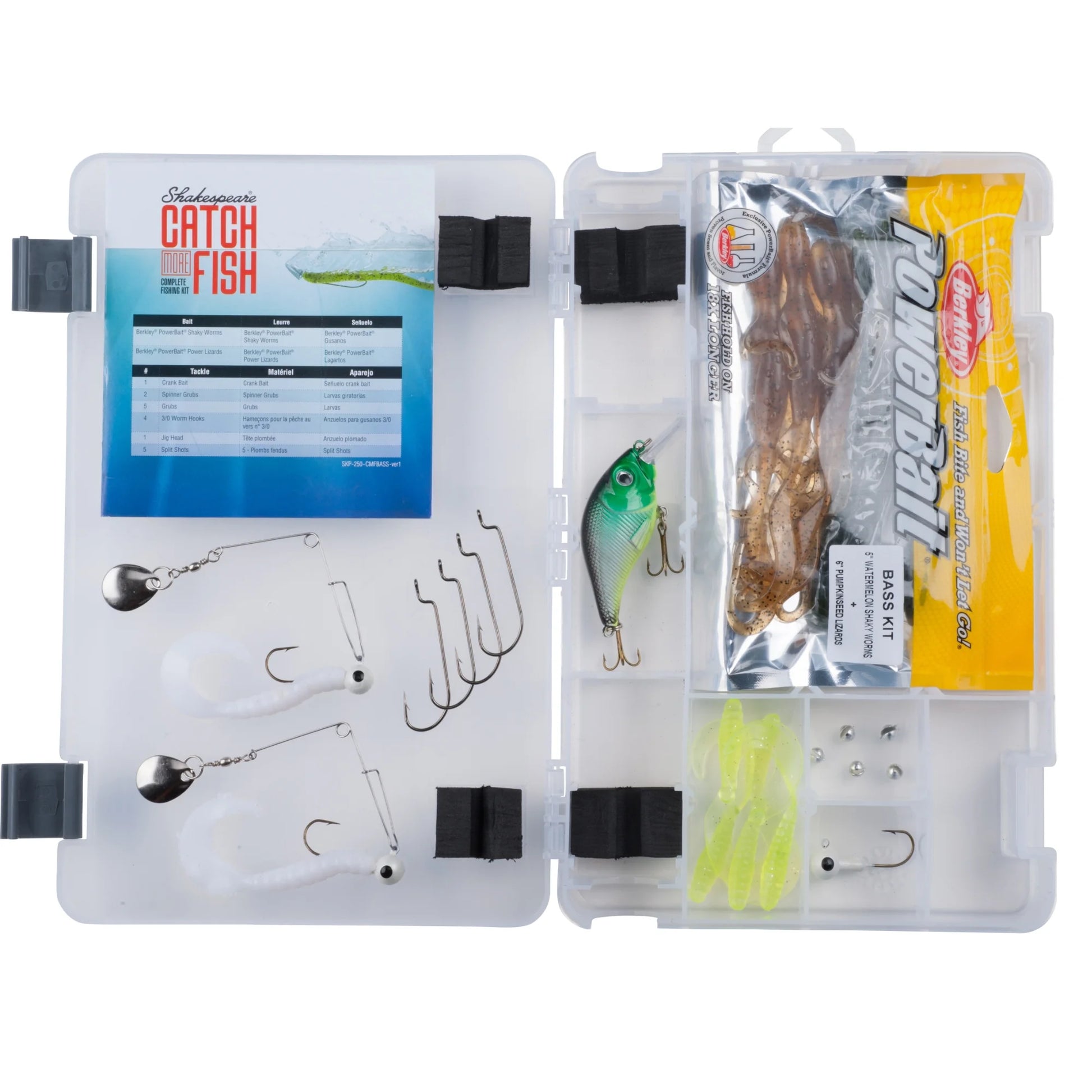 Catch More Fish Bass Tackle Box Kit