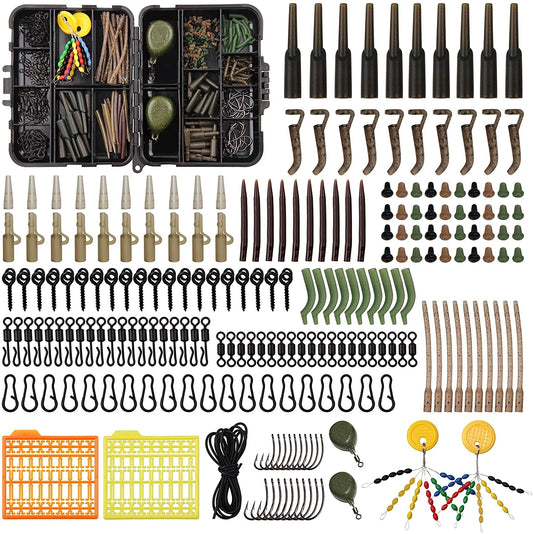 Carp Fishing Tackle Kit Carp Fishing Equipment, 217Pcs Carp Fishing Bait Fishing Gear