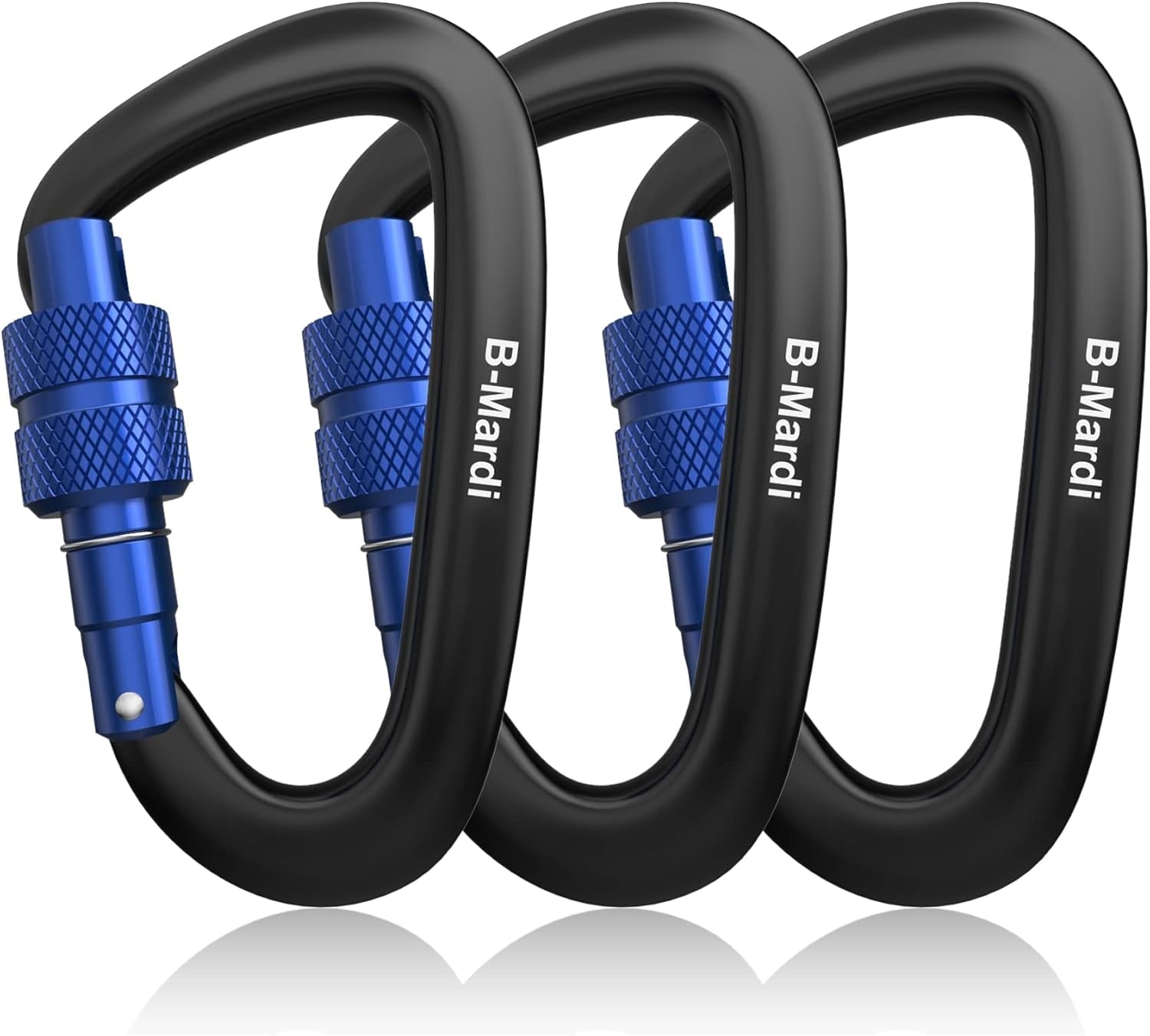 Carabiner Clips Heavy Duty 12Kn (2697 Lbs)-Lightweight Locking Carabiners for Camping, Hiking, Hammock, Dog Leash Harness, Outdoor and Gym Etc, Keychains& Utility