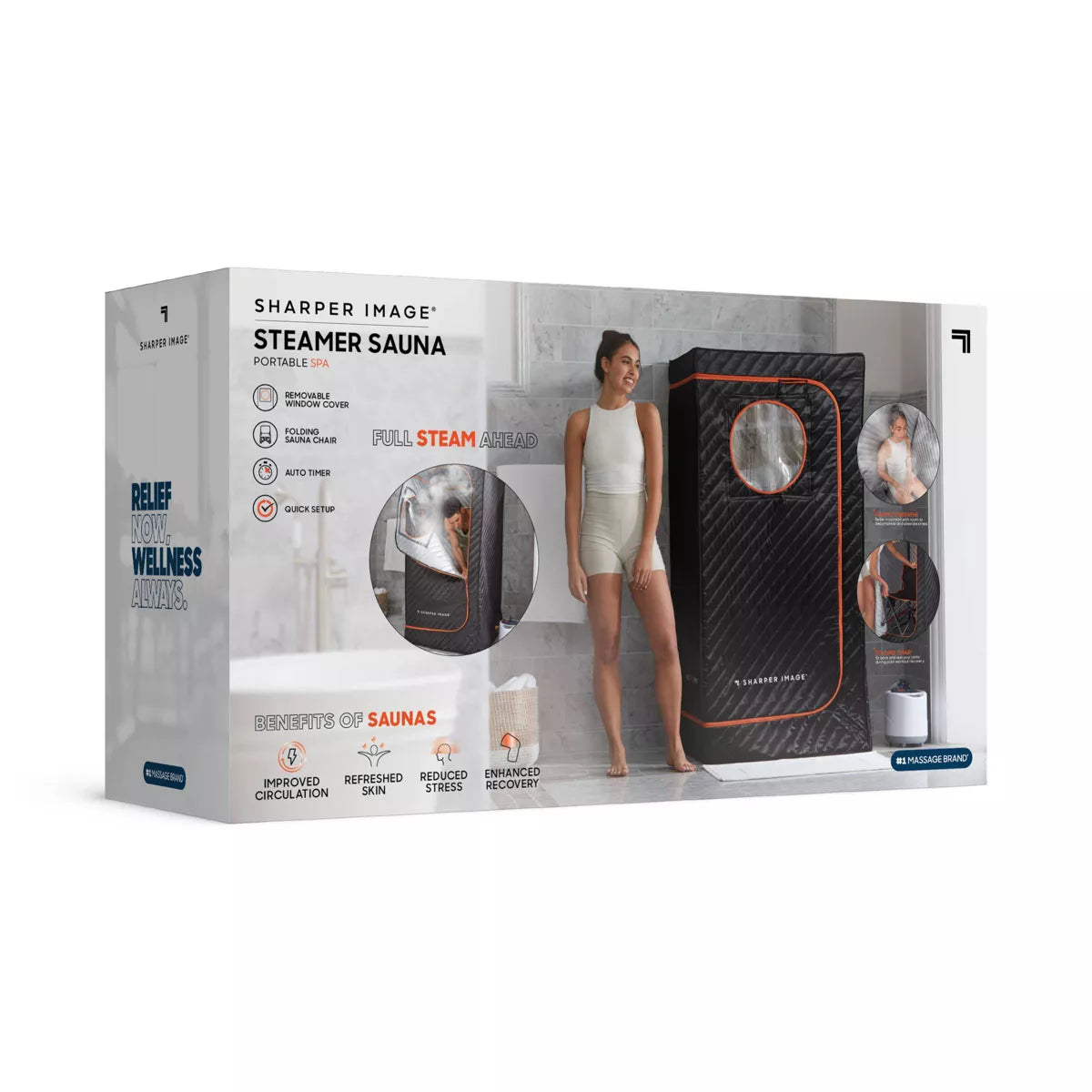 Sharper Image Steam Sauna Portable Body Massager
